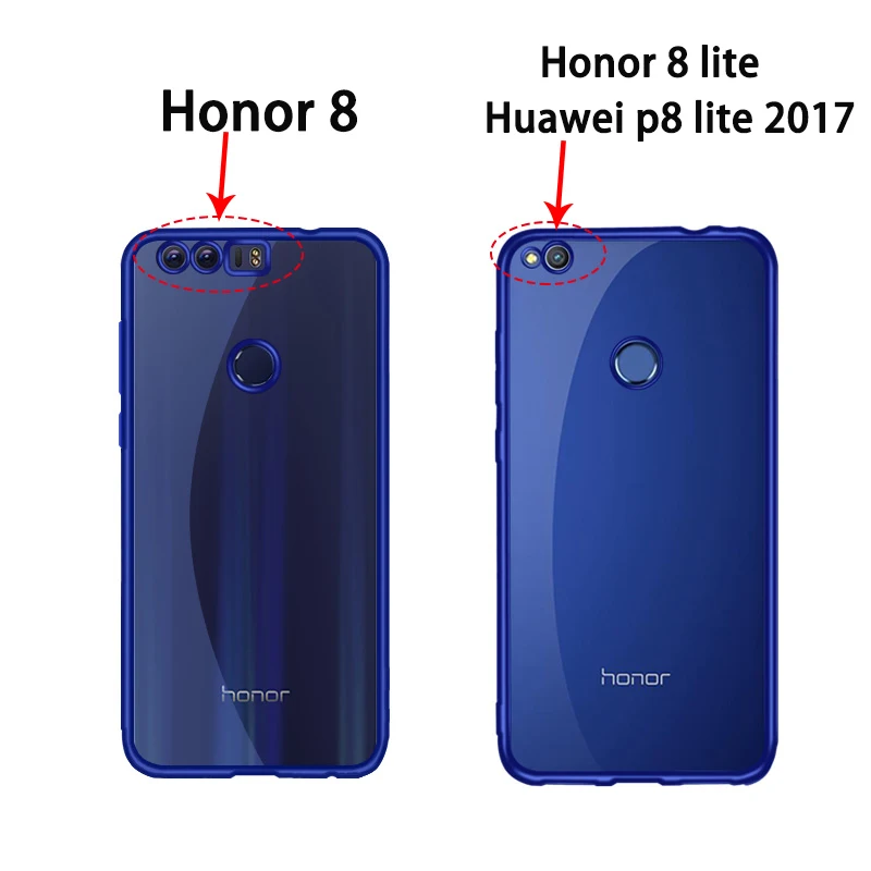 Чехол для huawei Honor 8 Lite, силиконовый бампер, прозрачный мягкий чехол из ТПУ для Honor 8 Lite, для huawei P8 Lite, чехол
