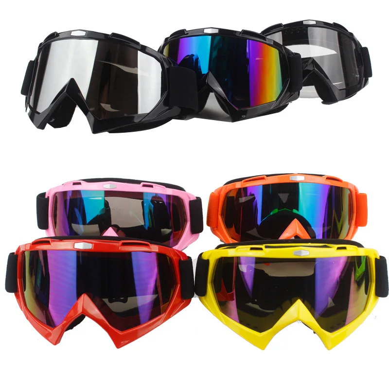 Беговые лыжные очки для верховой езды шлем для мотокросса ветрозащитные зеркальные очки горные стекла