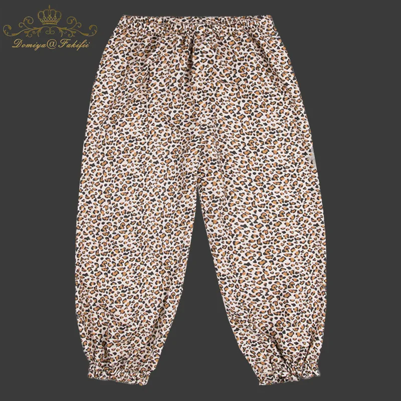 

2018 Girls Pants Leopard Print Children Trousers Kids Mosquito-proof pant for Girl Clothes 2018 Brand Cotton Baby Girls Clothes