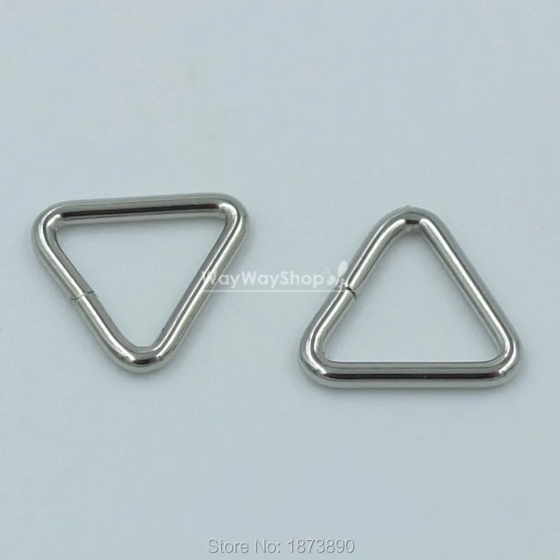 

100 pcs 3/8'' 10mm Triangle Dee D Ring Webbing Buckles