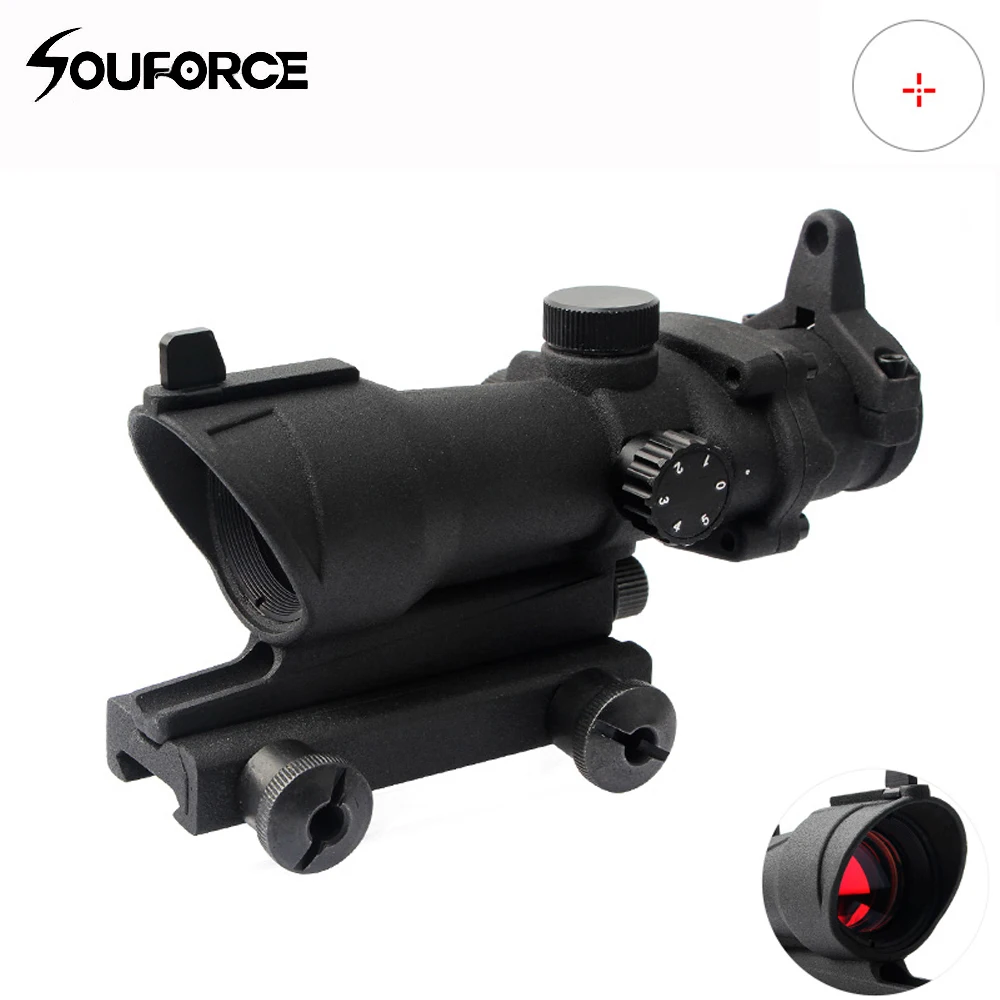 

1X32 Red Dot Sight Frosted Optical Rifle Scopes Red Dot Scope With 20mm Mount Rail Gun Accessory for Tactical Airsoft Hunting