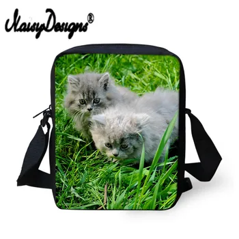 

Noisydesigns Custom 3D Cat Crossbody Bags For Teens Causal Handbag Flap Small Shoulder Bag For Boys Girls Mini Messenger Bags