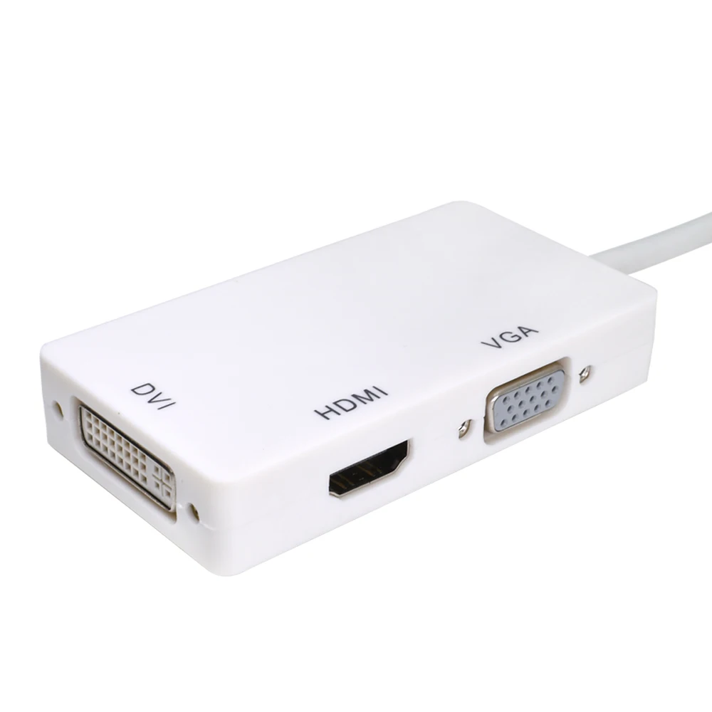 THSHRIC 3 в 1 Mini DP HDMI VAG DVI адаптер цифро аналоговый аудио 1080 конвертер Displayport для Mac