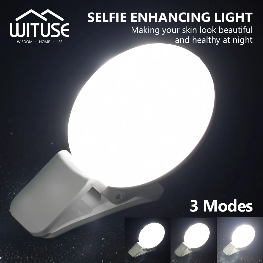 

Portable USB charge LED Selfie Ring Light for Iphone Supplementary Lighting Night Darkness Selfie Enhancing for iPhone 8 7 Plus