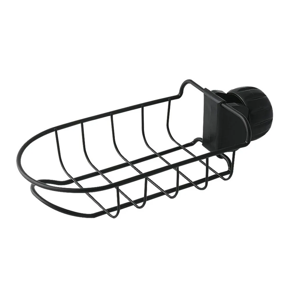 

Punch Free Kitchen Drain Storage Rack Organizer Faucet Storage Bathroom Hollow Out Home Accessories Shelves Iron Sink Hanging