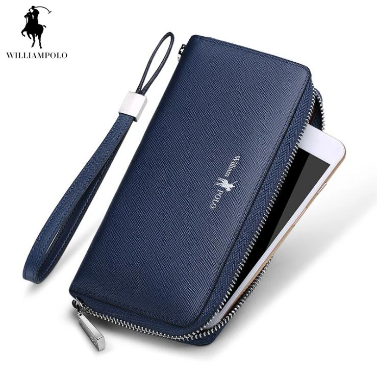 

Williampolo 2018 Men Wallet Genuine leather Wallet Business Coin Purse Ultrathin wallet