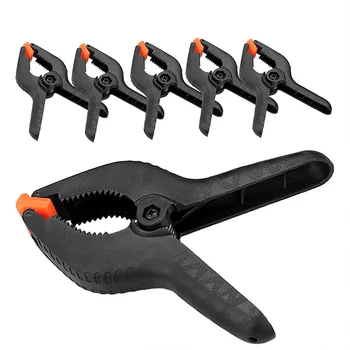 5Pcs/Pack 2in 65mm Phone Tablet LCD Digitizer Screen Fastening Clamp Non-slip Handle Repair Hand Tool Plastic Nylon Spring Clamp