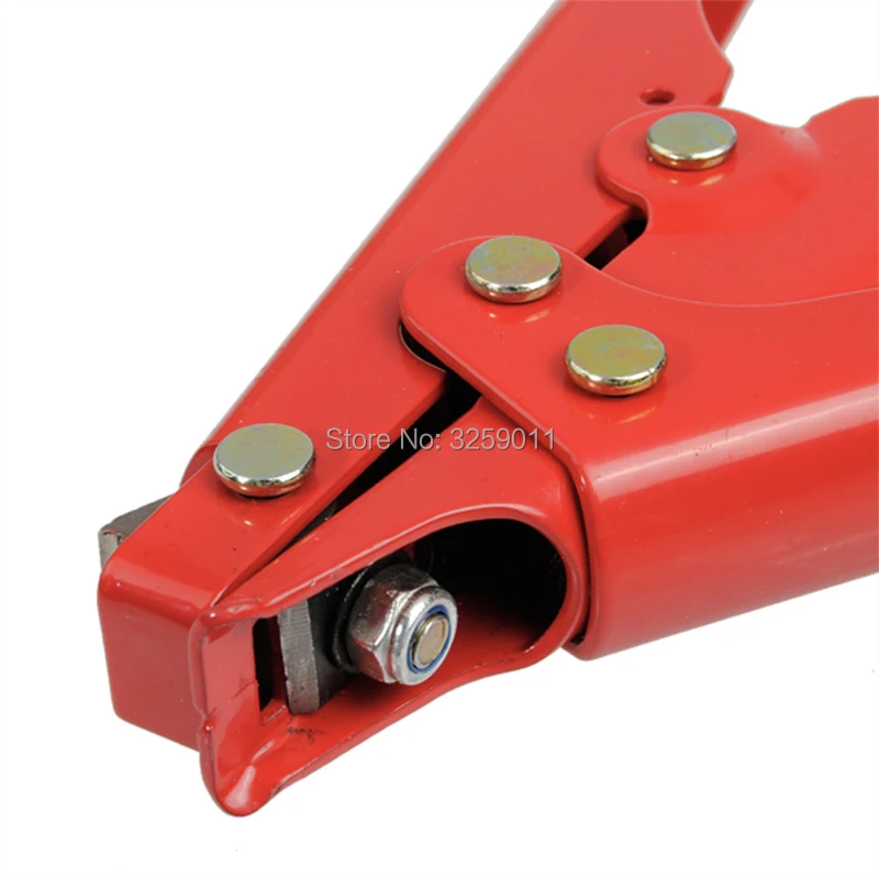 1 шт. HS-519 кабельная стяжка пистолет Натяжной и режущий инструмент для пластиковой нейлоновой кабельной стяжки или крепежных деталей, металлический корпус красного цвета