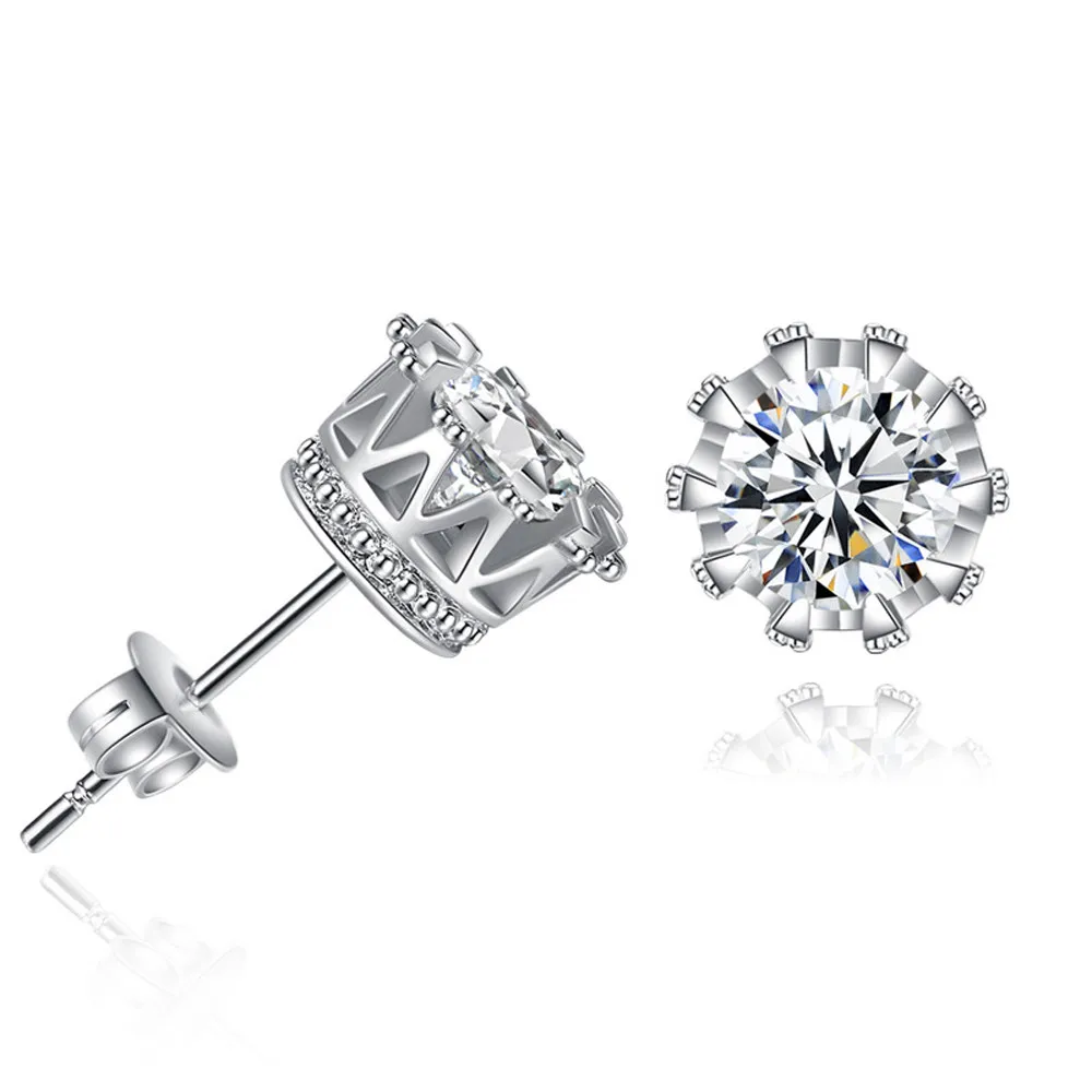

Simple Fashion Crown Earring Stud Earrings Women Jewelry 11.9