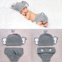 2 шт. для новорожденных эластичного трикотажа фото шапочка с бантиком+ Шорты для женщин Костюм Подставки для фотографий oc30