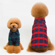 Плед Рубашка с рисунком «Собаки» Одежда для маленьких средних собак Ши-тцу Шнауцер Pet Puppy dog Cat футболка рубашка поло костюм Костюмы рубашки