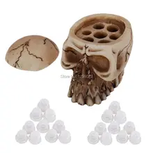 Pro Skull стильные татуировки чернильный колпачок подстаканник подставка чернила для перманентного татуажа чашки аксессуары и 20 шт. чернильный колпачок s чашки комплект