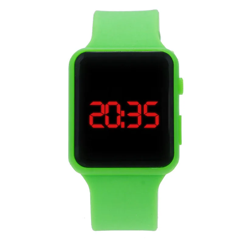 BXboxue Brand Digital Watch 2017 Men Women Outdoor Sports LED Display Watch 10 Colors Silicone Strap Wristwatch Relogio Clock
