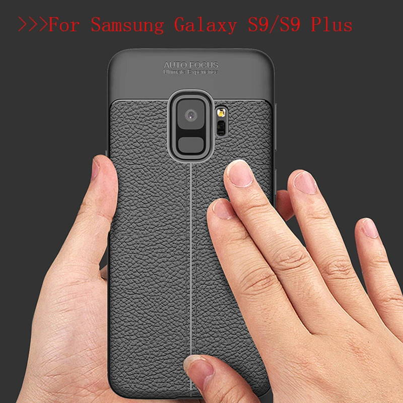

For Samsung Galaxy S9 Case New Luxury Ultra-Thin Soft TPU Leather Design Case For Samsung Galaxy S9 Plus S9+ Cases Coque Fundas