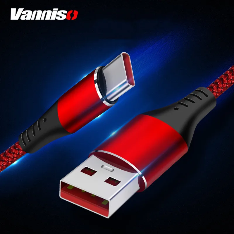 

Vanniso USB Type C Cable 5A Fast charging Data Line For Xiaomi mi9 Redmi note7 Mobile Phone Charger Data cable for Huawei p30p20