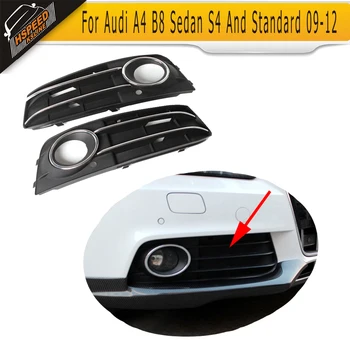 

Arrival Front Bumper Lower Insert Fog Lamp Cover ABS Fog Light Mask Cover Grill Grid For Audi A4 B8 Sedan S4 And Standard 09-12