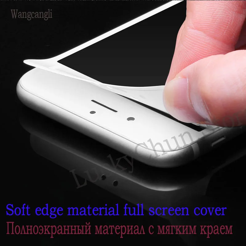 Wangcangli 3d Защитное стекло для iPhone 6 s 7 8 plus закаленное защита iphone plus|Защитные стёкла и