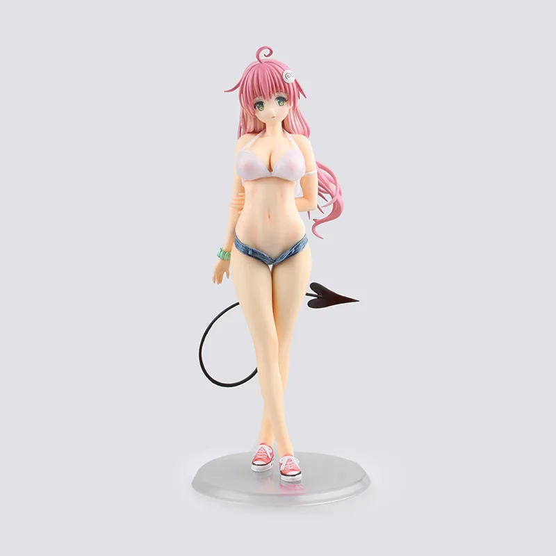 Japan Anime To Love-Ru Action Figure Lala Satalin Deviluke Sexy Swimwear Girl PVC Model Toy With Box Collection Doll Toys F2718 kasumigaoka utaha swimwear sexy toy figure saekano anime action figures pvc girl doll model brinquedos boys gift desktop decor