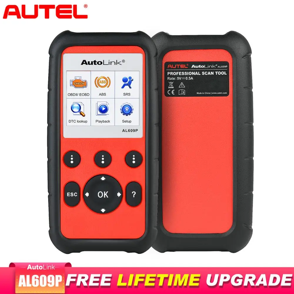 Autel AutoLink AL609P Obd2 сканер диагностический инструмент автомобильный Сканнер для