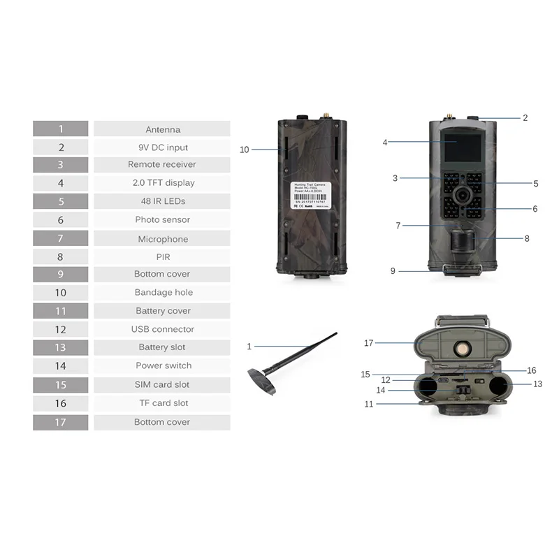 Hc-700G охотничья камера, Дикая камера слежения, игровая камера 3g Mms Sms 16Mp, камера слежения, Видео Скаутинг, фото ловушка