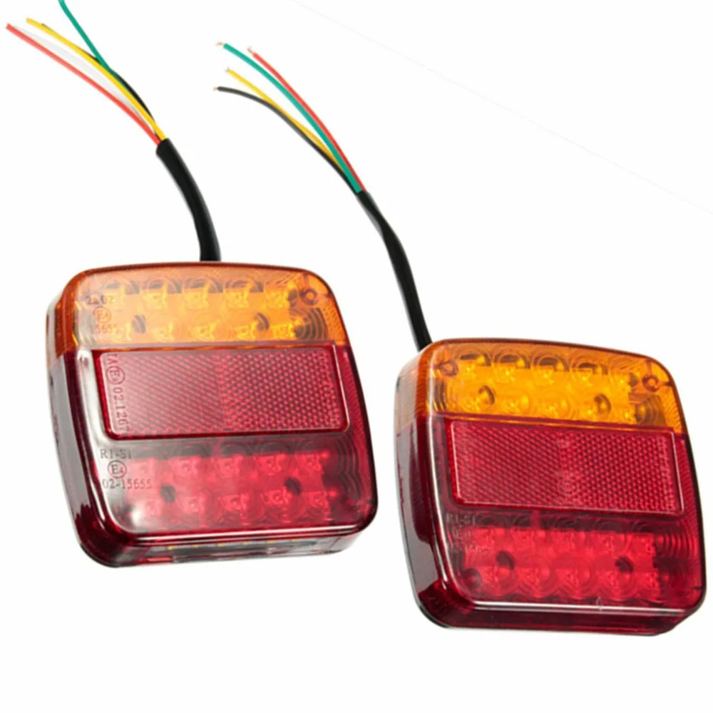 New 2PCS LED Rear Light Tail Light Brake Stop Light Turn Signal Number Plate font b