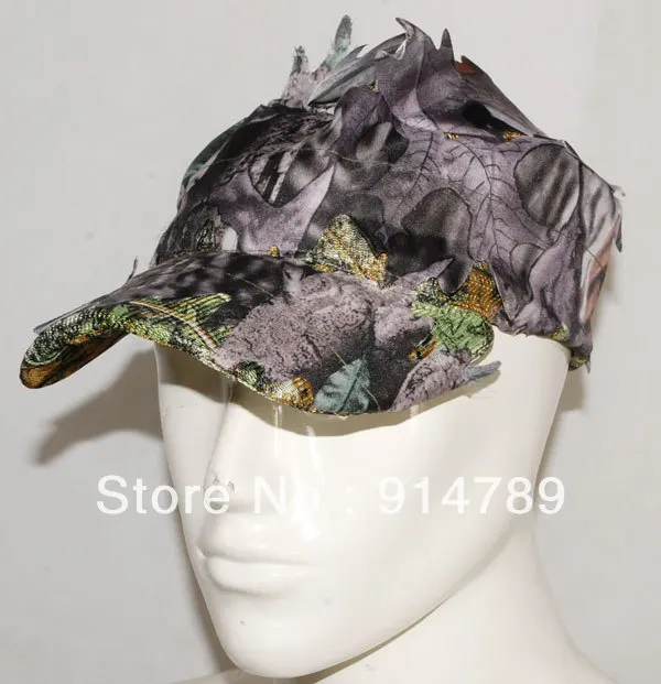 

3D REALTREE CAMO HUNTING AIRSOFT LEAF CAMO CAP GHILLIE HAT CAP -32549
