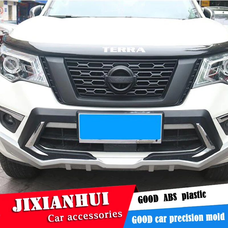

For NISSAN Terra 2017-2018 Racing Grills Honeycomb grid Front Racing Grill Grille black Front bumper modified