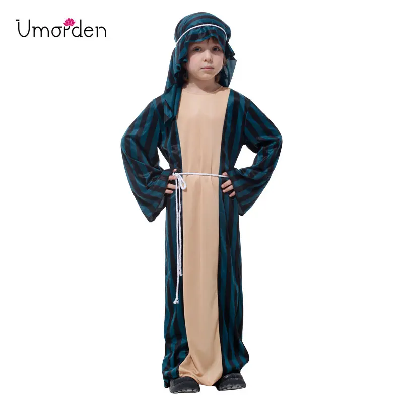 Umorden/Детский костюм воина арабского шейха; костюм для мальчиков; костюмы пастуха; карнавальные вечерние костюмы на Хэллоуин