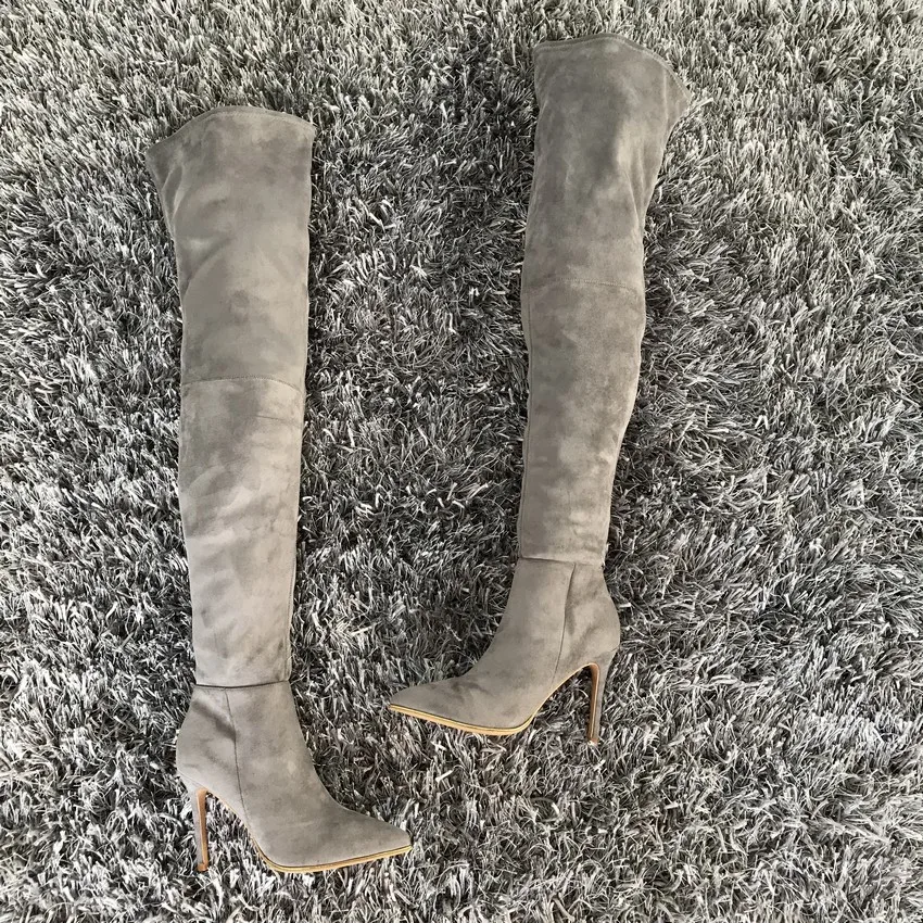 Sexy Coxa Alta Botas 2019 Outono Inverno