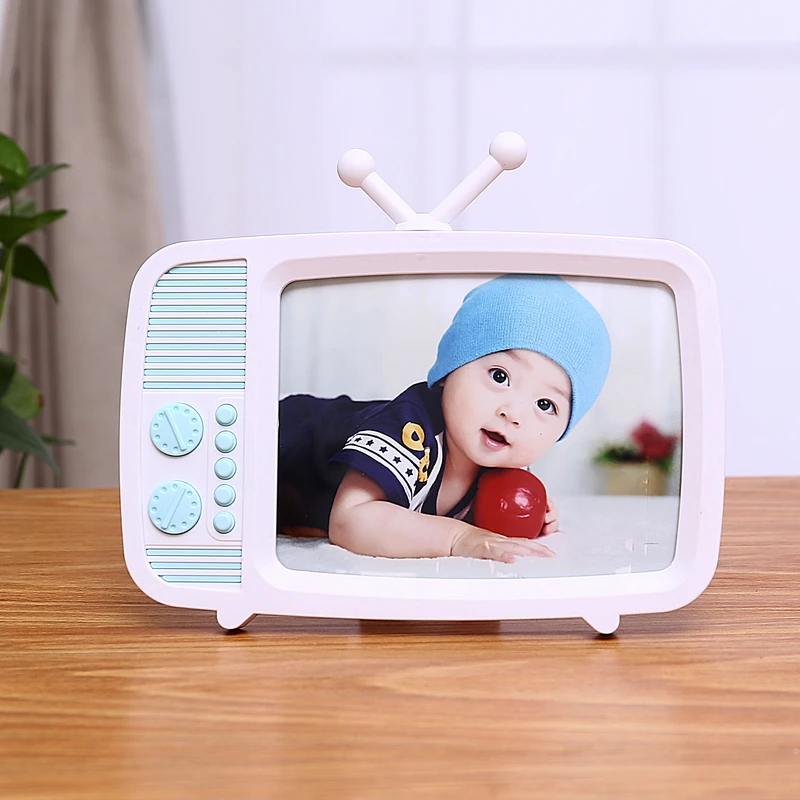 Korean Style Frame For Family Photo TV Shape Picture Frame For Desktop