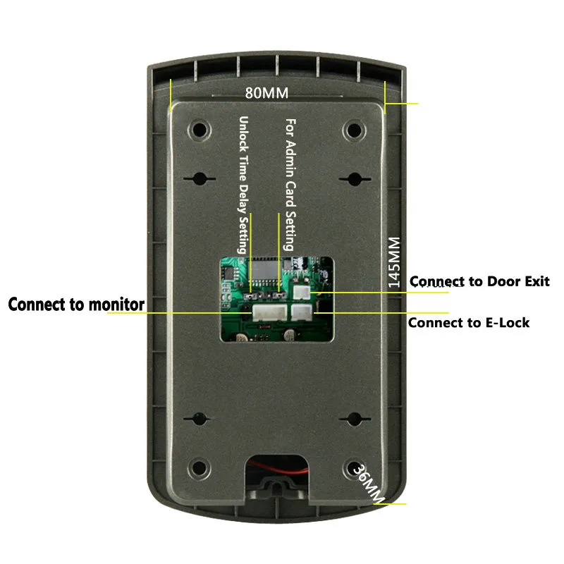 7 "цветная система видеодомофона с 1 монитором 2 RFID считыватель карт HD дверной звонок 1000TVL камера