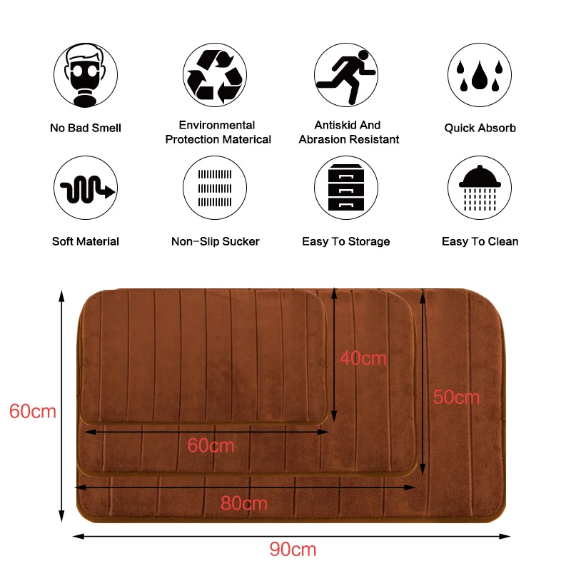 دروبشيبينغ حمام حصيرة الحمام السجاد البساط المرجان الصوف الذاكرة رغوة الحمام حصيرة المطبخ أرضية باب بساط دي باين