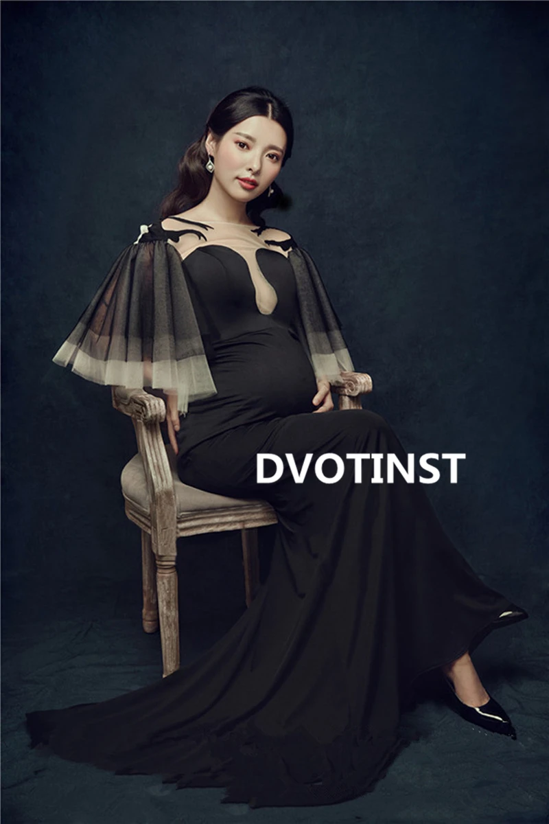 Dvotinst для женщин реквизит для фотосессии платья для беременных платье для беременных со шлейфом юбка перспективная элегантная студийная фотосессия
