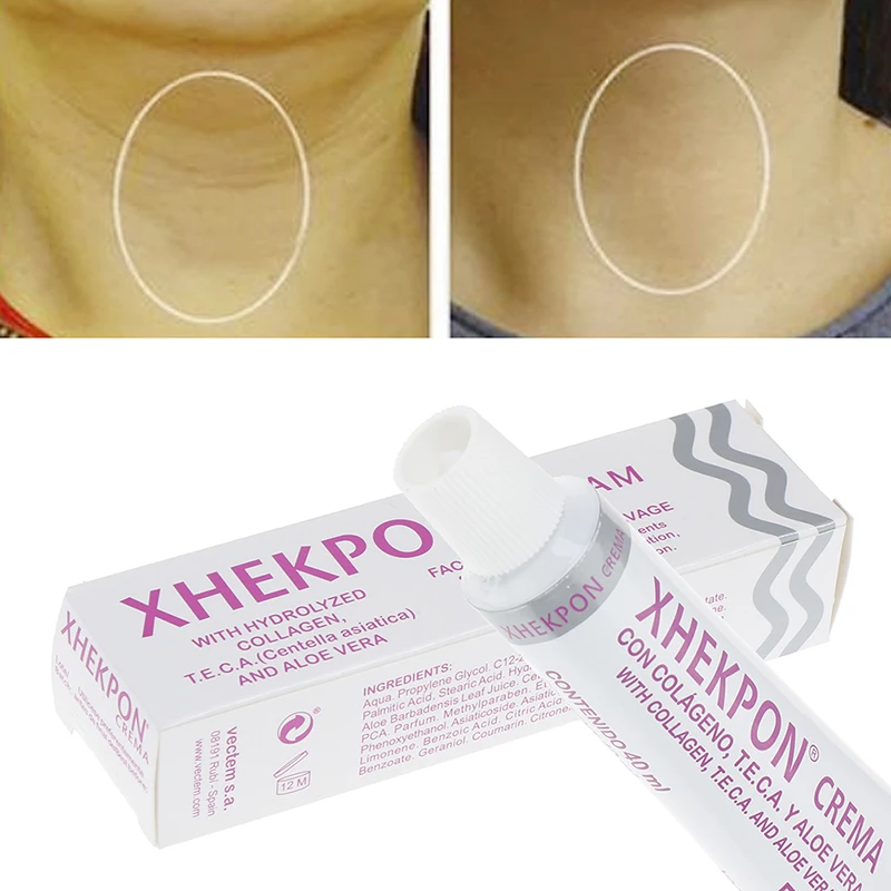 

40g Neck Cream Xhekpon Crema Face and Neck Cream 40ml Neckline Cream Wrinkle Smooth Anti aging Whitening Cream