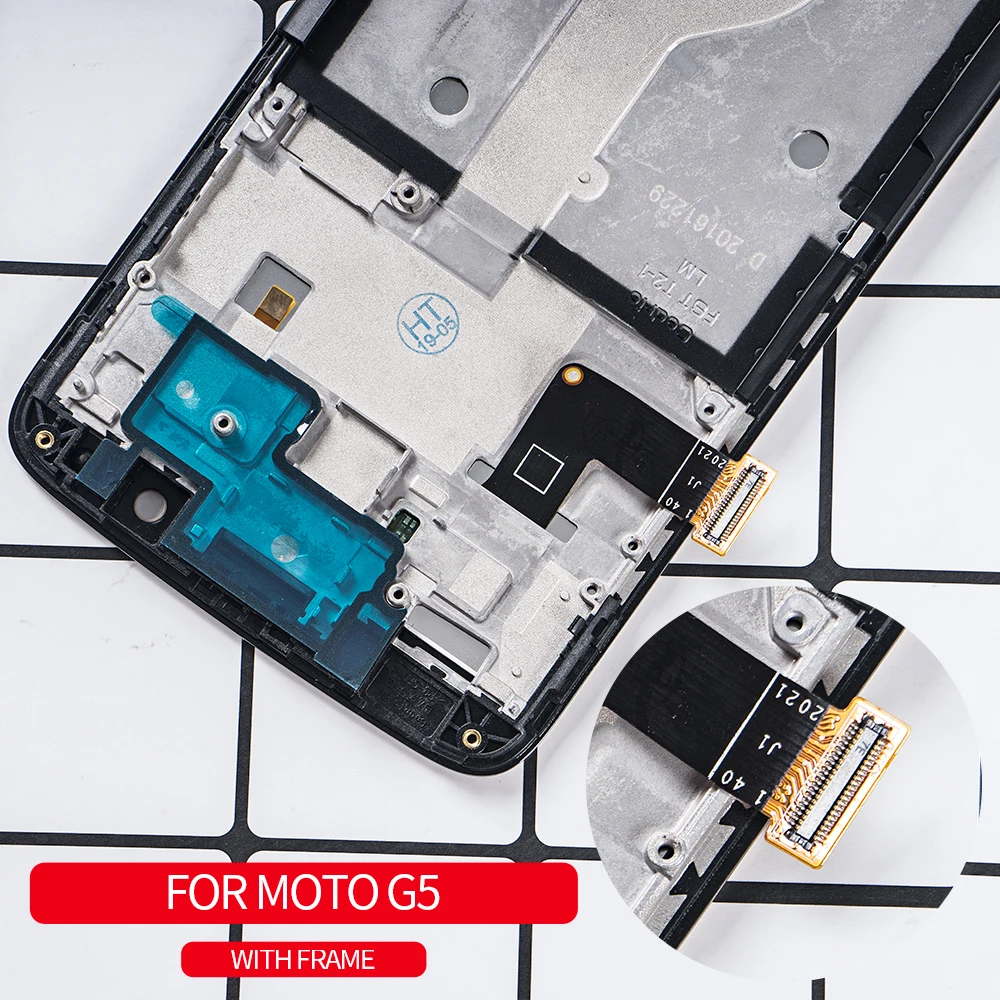 Датчик отпечатков пальцев для Motorola Moto G5 ЖК дисплей сенсорный экран дигитайзер