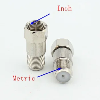 

40pcs Inch Male To Metric F Female Adapter Inch Inner Thread Turn Metric External Thread F Connector Plug