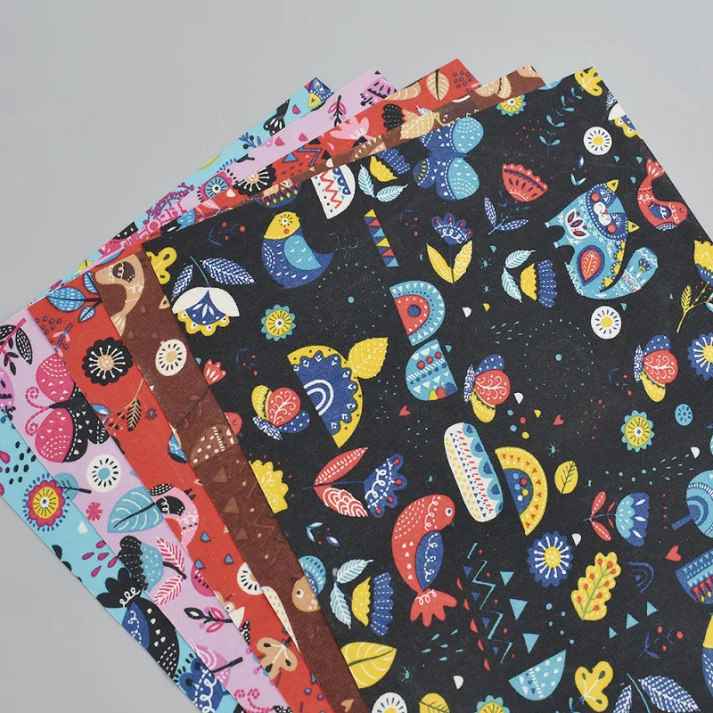 

A4 21x29cm Flower Bird Leather Fabric Artificial DIY Handmade Fabric For Sewing Garment Bag Hairbow
