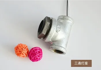 

2pcs/lot forDIY E27 TEE Light Accessory Industry Style Lamp retro furniture ornamental Antique Iron Lamp