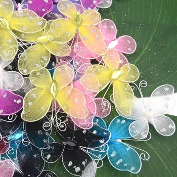 

20pcs Mesh Multicolor PVC Butterfly Wall Stickers For Girl Kids Baby Rooms 3D Kitchen Fridge Wedding Home Decoration