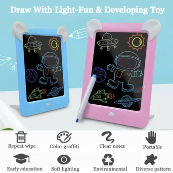 

Sensory LED Light Up Writing Board Flashing Box Message Erasable Toy