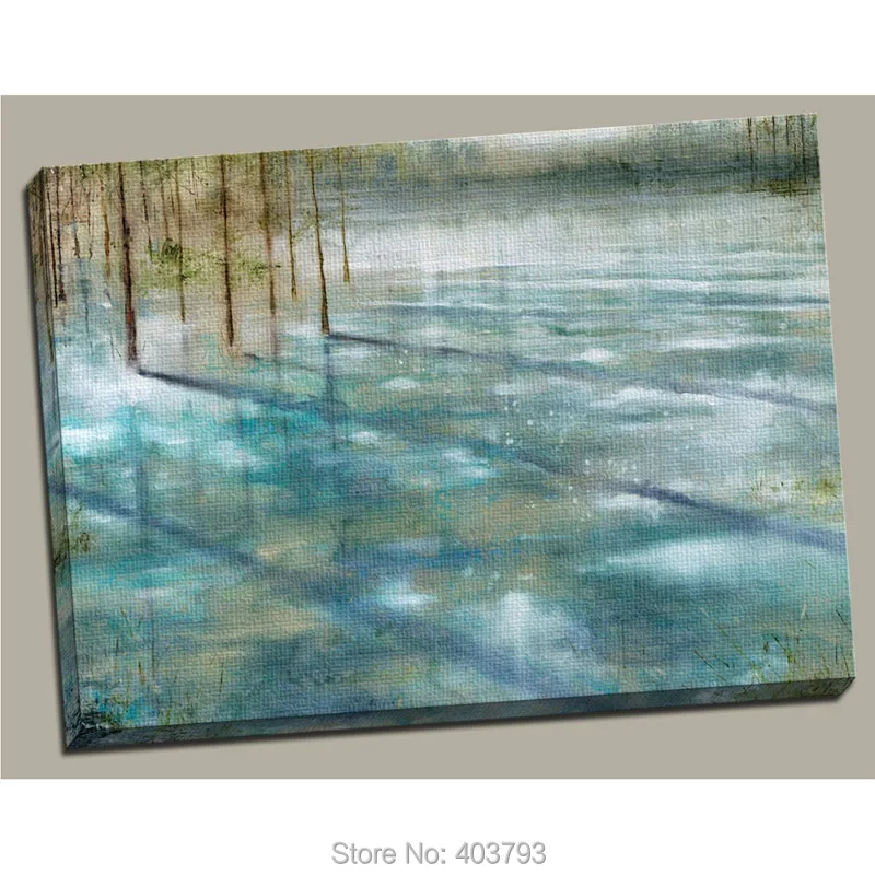 Wall Art Canvas Prints Large HD Printed Modern Painting Water Trees Unframed Decorative Pictures