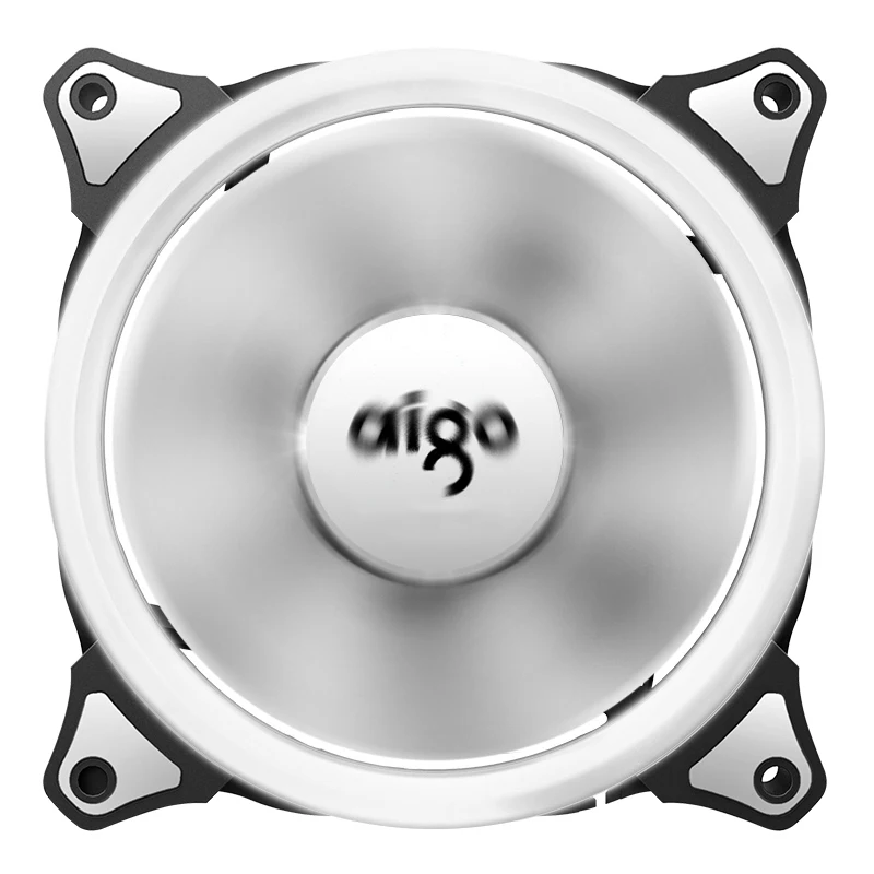 

Aigo aurora II fan Ring Led Computer Case Cooling Fan Silent 120mm White