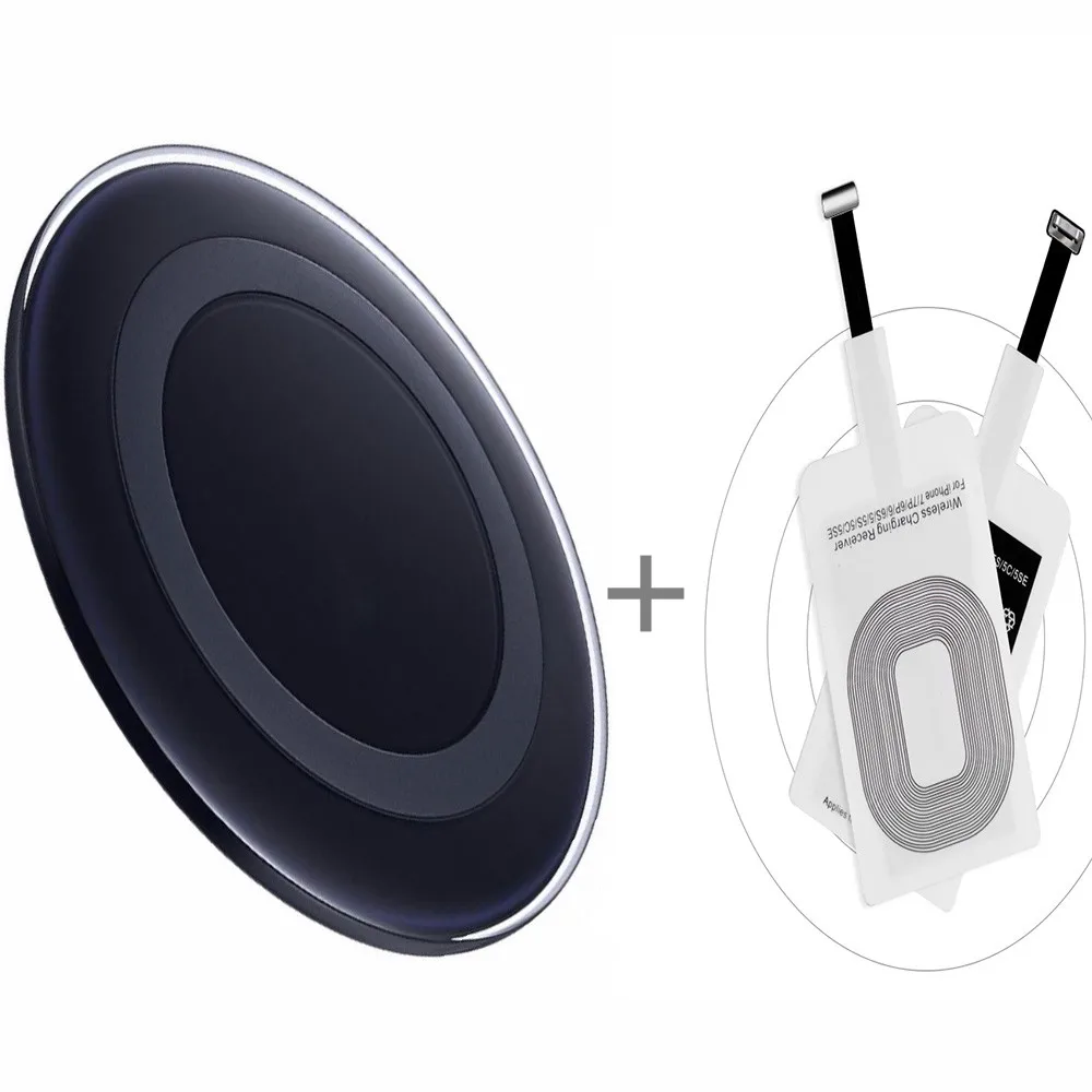 

Universal Qi Wireless Charging Kit Charger Adapter Receptor Pad Coil Receiver For iPhone5 5S 6S 6 7Plus For SAMSUNG Galaxy S9 S8