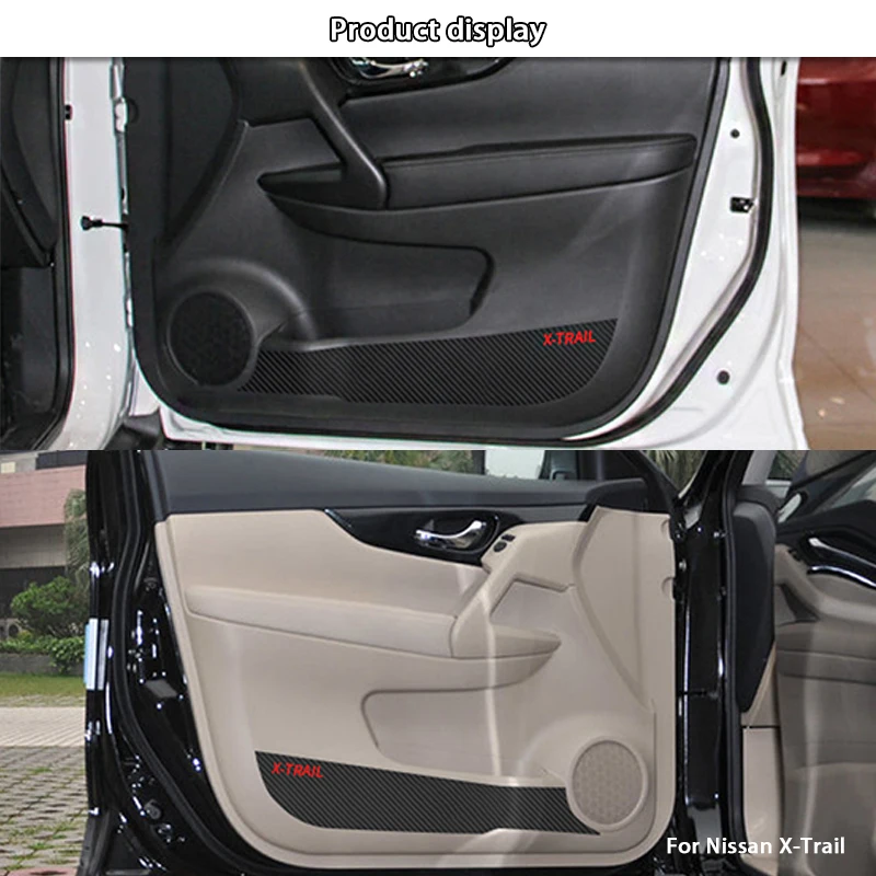 Наклейки коврики для автомобильной внутренней двери Nissan X trail Trail Qashqai J11 2014 2017