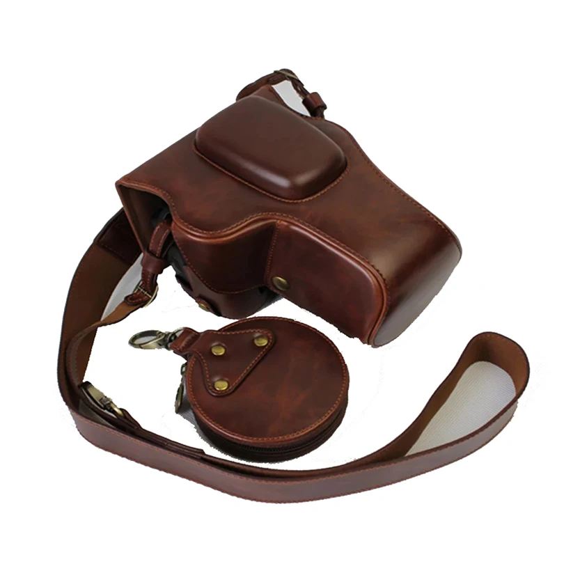 High quality PU Leather Camera case For Nikon D3100 D3200 D3300 D3400 Camera Bag Cover Open