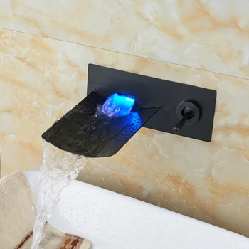 

Wholesale and Retail LED Light Bathroom Faucet Wall Mounted Oil Rubbed Bronze