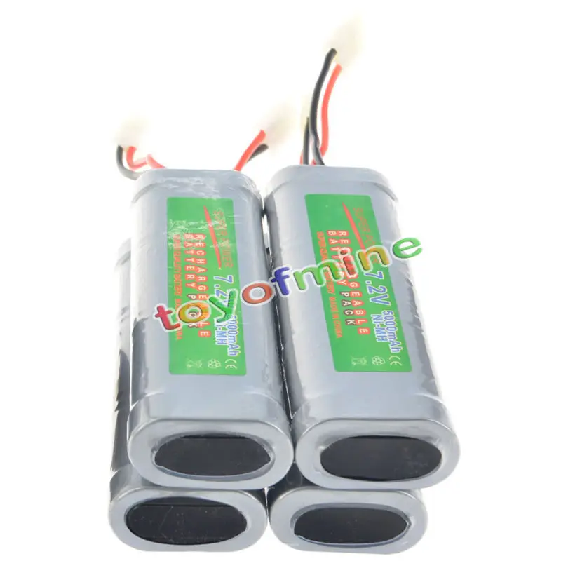 4 шт 7,2 V перезаряжаемые ni-mh 5000 mAh Упаковка шт батареи