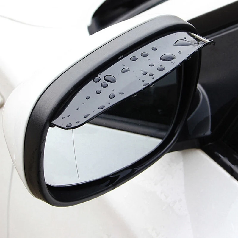 

1 Pair Universal PVC Rearview Mirror Rain Shade Rainproof Blades Car Back Mirror Eyebrow Rain Cover Car Accessories