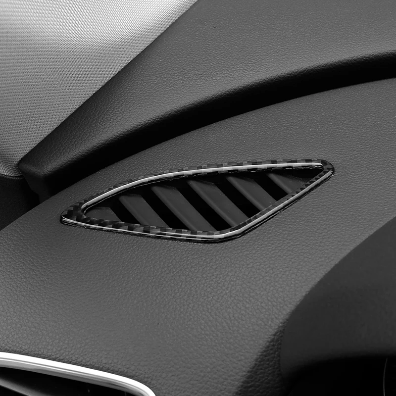 

Carbon Fiber Dashboard Air Conditioner Outlet Frame Decoration Cover Trim 2Pcs For Audi Q3 2013-2017 Car Interior Accessories
