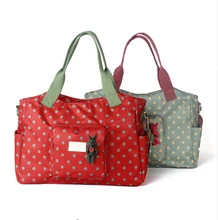Moda Bebé Bolsas de Pañales Bolsa de Pañales para Mamá Mamá Multifuncional Bolsa Nylone Capacidad Grande Bolsa Maternidade Bolso Bebe